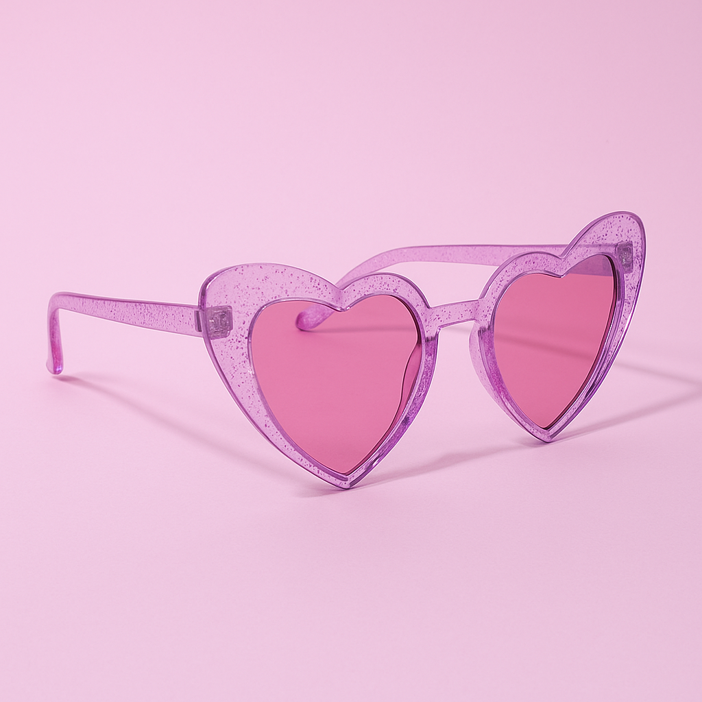 Sparkle Heart Glasses