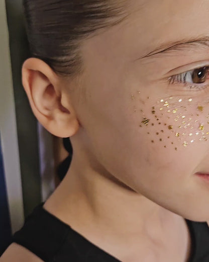 ✨ Gold Glitter Freckles – Instant Sparkle, Zero Mess!